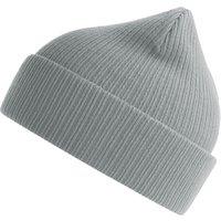 Atlantis Men's Nelson Ribbed Cotton Beanie in Light Grey
