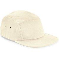 Beechfield Men's 5 Panel Canvas Cap in Natural