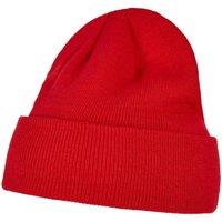 Build Your Brand Men's Heavy knit Beanie in Red
