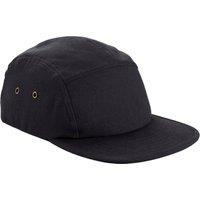 Beechfield Men's Canvas 5 Panel Baseball Cap in Black