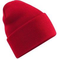Beechfield Men's Original Deep Cuffed Beanie in Red
