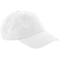Beechfield Men's Cotton Panelled Baseball Cap in White