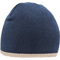 Beechfield Men's Two Tone Knitted Beanie in Navy