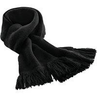 Beechfield Men's Classic Knitted Winter Scarf in Black