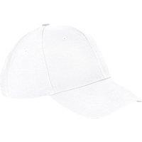 Beechfield Men's Ultimate 6 Panel Cap in White