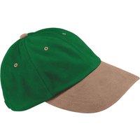 Beechfield Men's Heavy Brushed Cotton Low Profile Cap in Dark Green