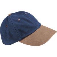 Beechfield Men's Heavy Brushed Cotton Low Profile Cap in Mid Navy