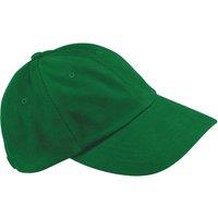 Beechfield Men's Heavy Brushed Cotton Low Profile Cap in Green