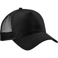 Beechfield Men's Snapback Trucker Cap in Black