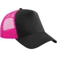 Beechfield Men's Snapback Trucker Cap in Black