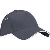 Beechfield Men's Ultimate Sandwich Peak Cap in Dark Grey