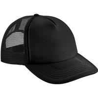 Beechfield Men's Vintage Snapback Trucker Cap in Jet Black