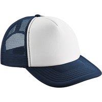 Beechfield Men's Vintage Snapback Trucker Cap in Mid Navy