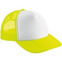 Beechfield Men's Vintage Snapback Trucker Cap in Bright Yellow