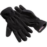 Beechfield Men's Alpine Suprafleece Winter Gloves in Black | Size: Small