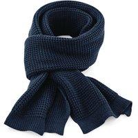 Beechfield Men's Classic Waffle Scarf in Navy