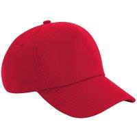 Beechfield Men's Authentic 5 Panel Cap in Red