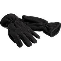 Beechfield Men's Suprafleece Thinsulate Gloves in Black | Size: Large/XL
