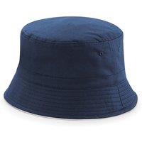 Beechfield Men's Reversible Bucket Hat in Mid Navy | Size: Large/XL