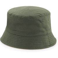 Beechfield Men's Reversible Bucket Hat in Olive | Size: Large/XL