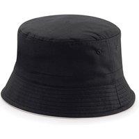 Beechfield Men's Reversible Bucket Hat in Black | Size: Large/XL