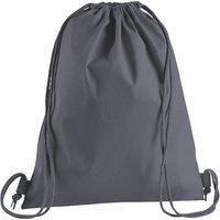 Westford Mill Men's Premium Cotton Drawstring Bag in Mid Grey