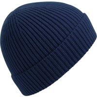 Beechfield Men's Rib Knit Beanie in Navy