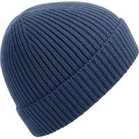 Beechfield Men's Rib Knit Beanie in Blue