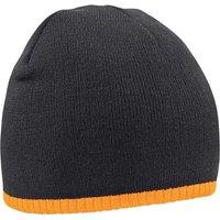 Beechfield Men's Two Tone Pull-On Beanie in Jet Black