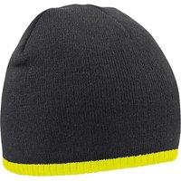 Beechfield Men's Two Tone Pull-On Beanie in Black