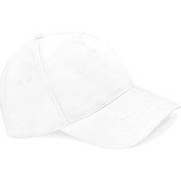 Beechfield Men's Ultimate 5 Panel Cap in White