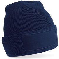 Beechfield Men's Original Patch Beanie in Navy