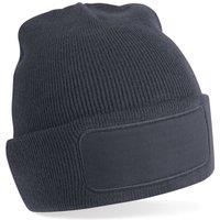 Beechfield Men's Original Patch Beanie in Dark Grey