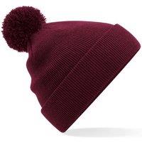 Beechfield Men's Original Pom Pom Beanie in Burgundy