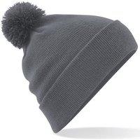 Beechfield Men's Original Pom Pom Beanie in Mid Grey