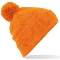Beechfield Men's Original Pom Pom Beanie in Orange