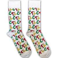 TLC Men's Repeat Logo Socks in White | Size: 7-11