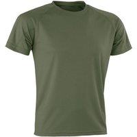 Spiro Men's Impact Aircool T-Shirt in Dark Green | Size: Large