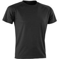 Spiro Men's Impact Aircool T-Shirt in Black | Size: Medium