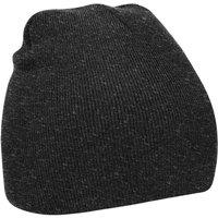Beechfield Men's Plain Basic Knitted Winter Beanie Hat in Charcoal