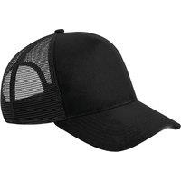 Beechfield Men's Suede Snapback Trucker Cap in Black