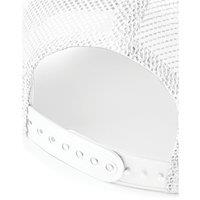 Beechfield Men's Snapback Trucker Cap in White