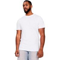 Casual Classics Men's Muscle Ringspun Cotton Tall T-Shirt in White | Size: Large