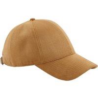 Beechfield Men's Faux Suede 6 Panel Cap in Light Brown