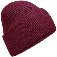 Beechfield Men's Classic Deep Cuffed Beanie in Burgundy