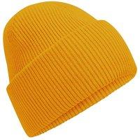 Beechfield Men's Classic Deep Cuffed Beanie in Mustard