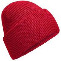 Beechfield Men's Classic Deep Cuffed Beanie in Red