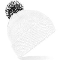 Beechfield Men's Two Tone Cuffed Orange Beanie in Ivory