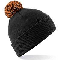 Beechfield Men's Two Tone Cuffed Orange Beanie in Burnt Orange