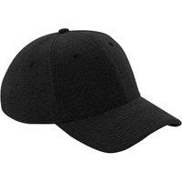 Beechfield Men's Athleisure Jersey Baseball Cap in Black